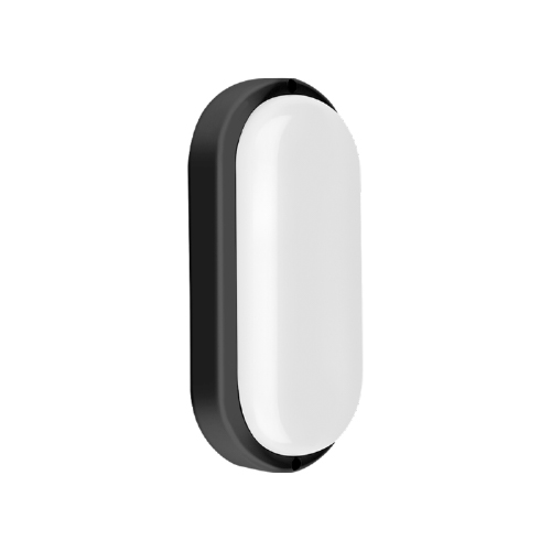 Tortuga led  oval 18W 6500K 1620lm 17,5x5cm negra